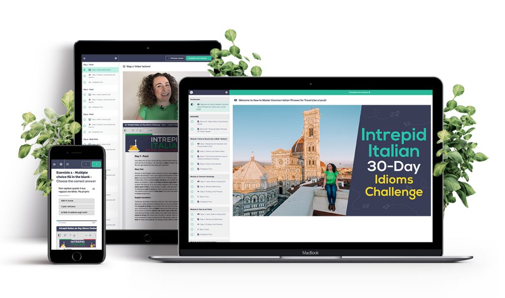 Italian Lessons Online - Intrepid Italian 30 Day Idioms Challenge