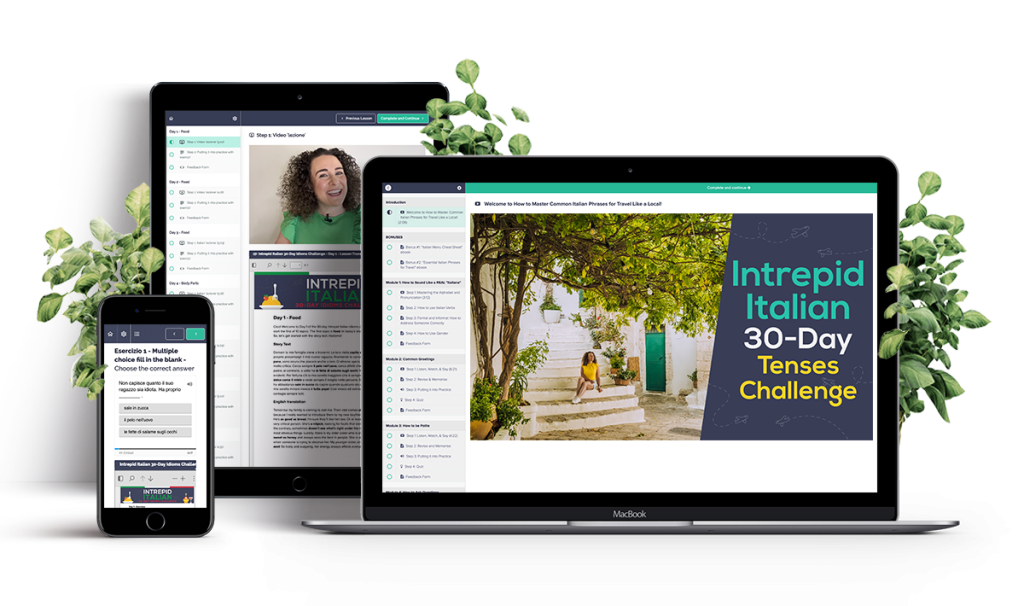 Italian Lessons Online - Intrepid Italian 30 Day Tenses Challenge